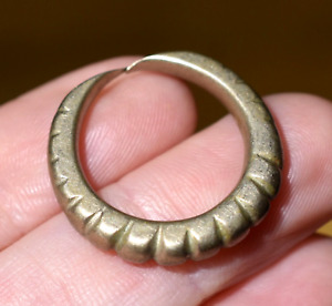 Antique Nomadic Tuareg Tribe African Brass Metal Ring Niger Africa Size 6 3 4