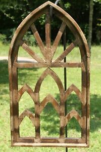 Rustic Antique Style Arched Decorative Wall Window 30 1 4 Mountain Sunrise B
