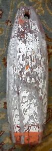 Real Antique Rockport Ma Wood Lobster Buoy 20 With Old Paint P1874