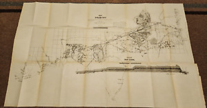 1879 Map Of The Country Peninsula Of Florida Construction Of A Ship Canal Map 
