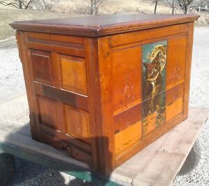 Antique Willimantic Sewing Thread Spool Cabinet 6 Drawers With Raised Panel Ends