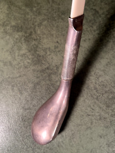 Antique Sterling Silver Long Nose Golf Club Ivorine Letter Opener Wood Shaft Era