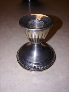 Vintage Sterling Silver Candlestick Weighted Candle Holder