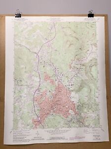 Beckley West Virginia Raleigh County Map 1989 Geological Topographical Survey