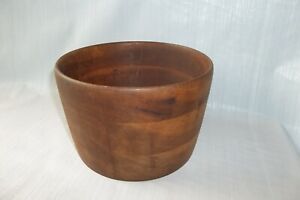 Antique Vintage Hand Carved Wooden Bowl Primitive 7 750 X 5 Deep Heavy Duty