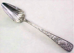 Antique Silver Plate Rockford Sp Co Grapefruit Spoon 5 3 4 Pat 1891