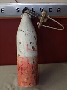 Vintage Wooden Lobster Buoy W Hanger Authentic Nautical Decor 32 Oal