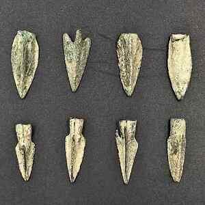 Genuine Ancient Luristan Bronze Arrow Heads Spear Heads Circa 1200 800 Bc