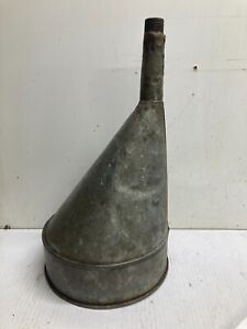 Vintage Galvanized Metal Funnel 8 5 Farm Country Industrial Steampunk