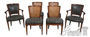 L62522ec Set Of 6 Baker Neoclassical Cane Seat Dining Chairs