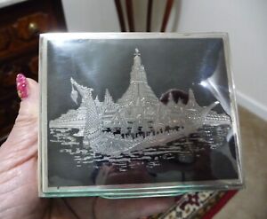 Vintage Made In Siam Sterling Silver Neillo Jewelry Or Trinket Box 225 Grams