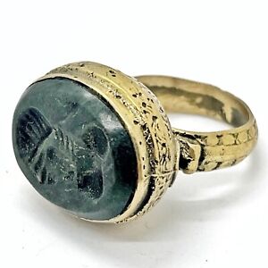 Antique Islamic Intaglio Ring Post Medieval Ottoman Empire Style Middle East C
