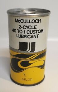 Vintage Mcculloch 2 Cycle Oil Can 40 To 1 Custom Lubricant 6oz Nos Full 2