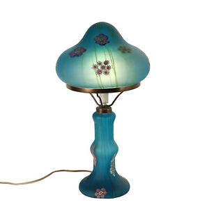 Vintage 1950s Table Lamp Millefiori By F Lli Toso Glass Italy