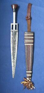 A Vintage West African Dagger No Sword Knife Antique