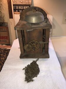 Antique Clockworks 18th Century Clock Works For Tall Case Grandfather Clock