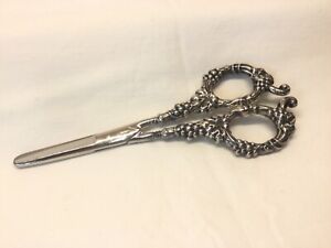 Vintage Sterling Silver Grape Shears Scissors 6 5 8 Germany