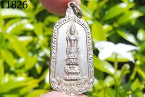Silver Coin Phra Mae Ya Sukhothai Be 2539 Talisman Thai Amulet Pendant 11826a