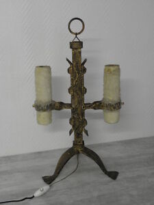 Lamp Gothic Wrought Iron Antique Candle Light Candelabra Candlesticks Ferro Art