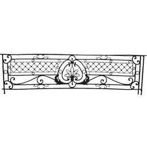 Antique French Beaux Arts Wrought Iron Bowfront Balcony 19th Century