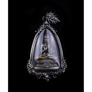 Phra Buddha Bestow Blessing Artistry Pendant Lp Wichit Anuchato Thai Amulet